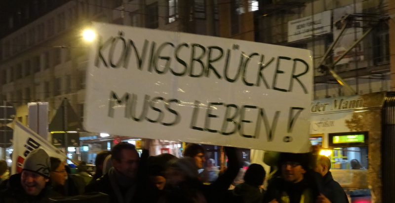 Demonstration Köngisbrücker