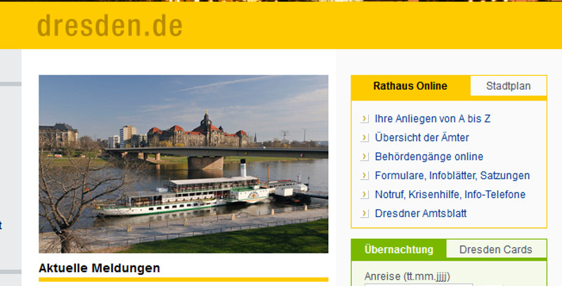 Stadt Schreibt Neugestaltung Der Website Dresden De Aus Menschen In Dresden