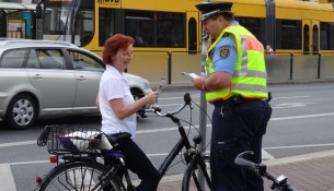 Polizei Fahrradkontrolle