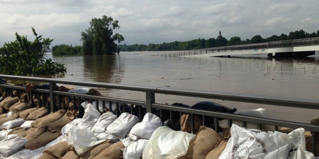 hochwasser leipziger strasse