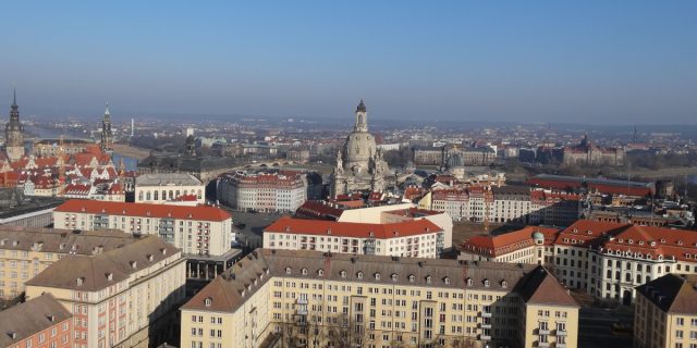 Frauenkirche Dresden vom Rathausturm